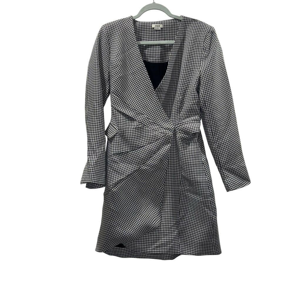 Jason Wu Houndstooth Tweed Blazer Dress – Size Medium Like New Game Day Dress - Picture 2 of 15